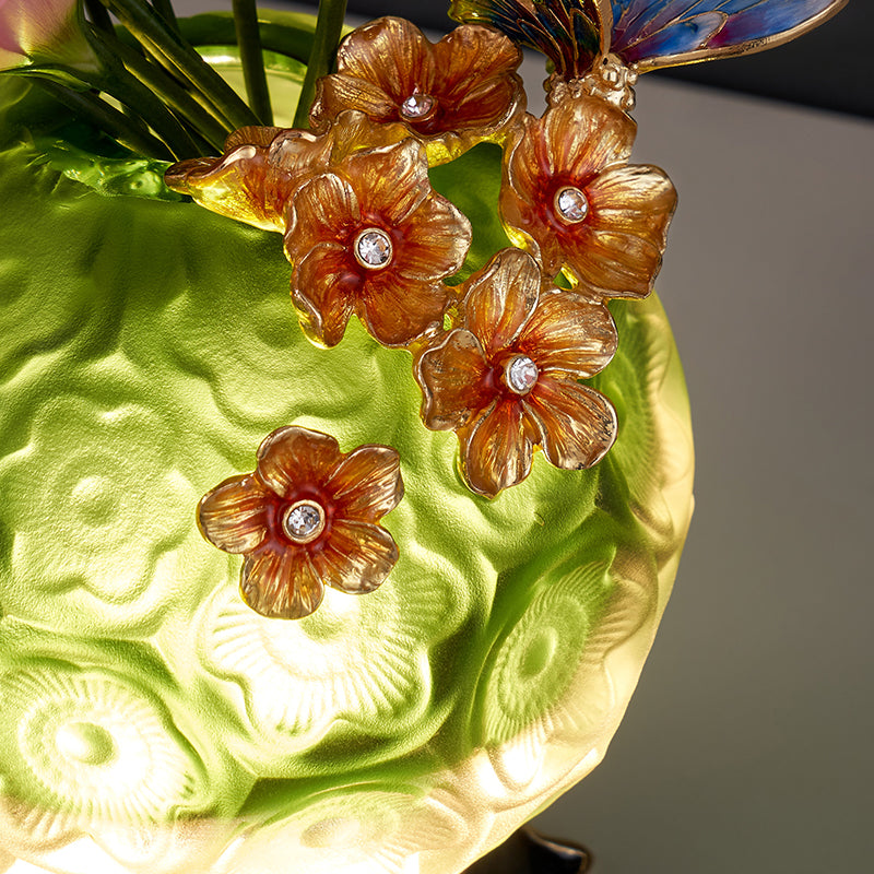 مزهرية كروية من إميرالد فروست "مرج مرصع بالجواهر"