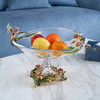 ملاذ كريستالي من زهرة الأوركيد الزرقاء