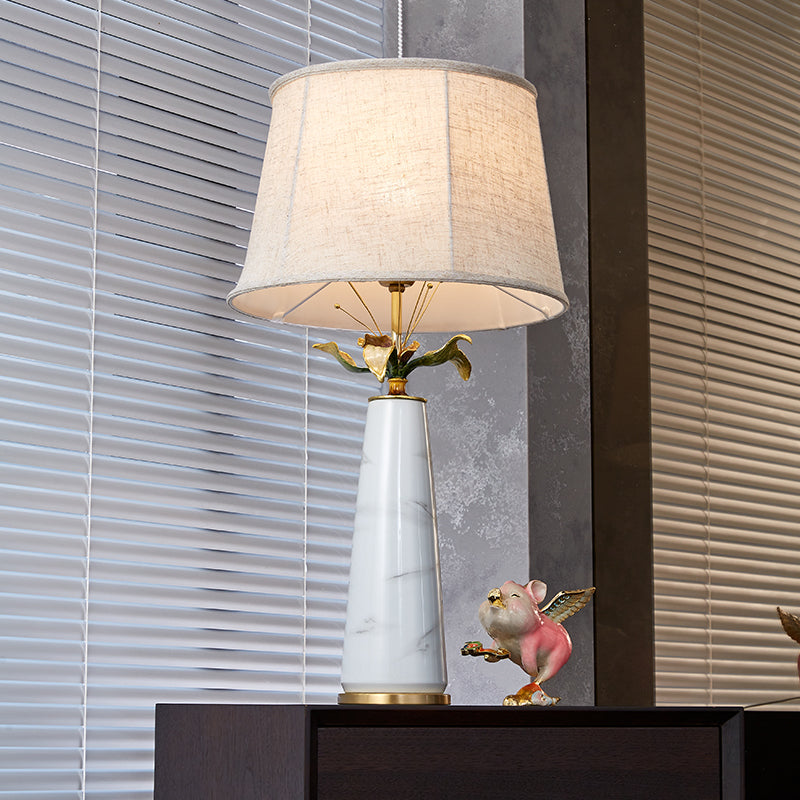 Carrara Floral Gold Accent Lamp