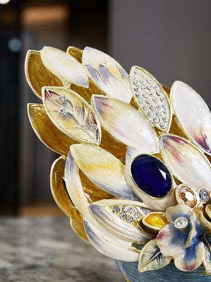 Celestial Blue Jeweled Swan