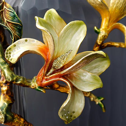 Obsidian Muse Songbird Vase