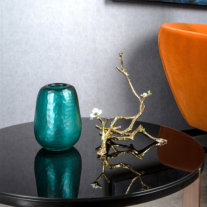 Emerald Sanctuary "Golden Root" Pedestal Vase