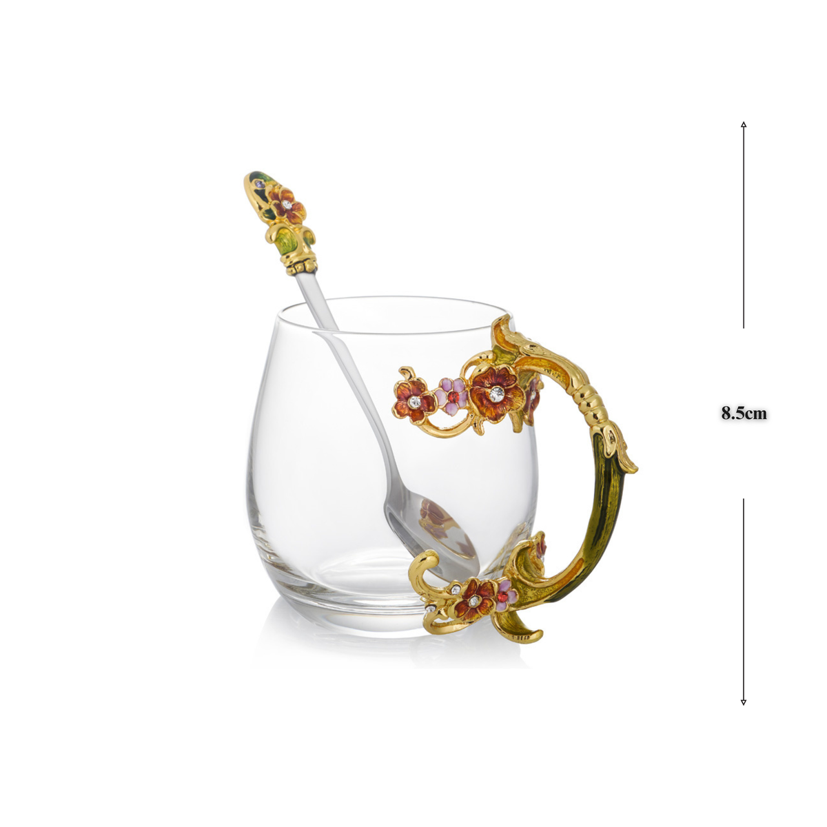 Golden Rose Garden Tea Cup
