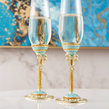 Azure Bow Pearl Flutes