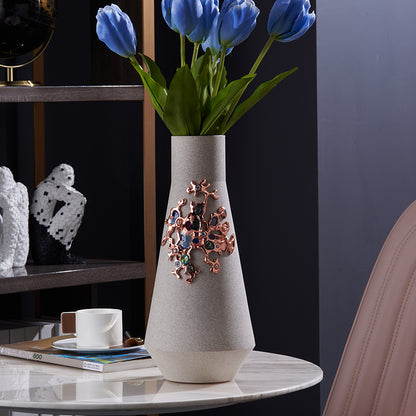 Dove Gray Ceramic Vase