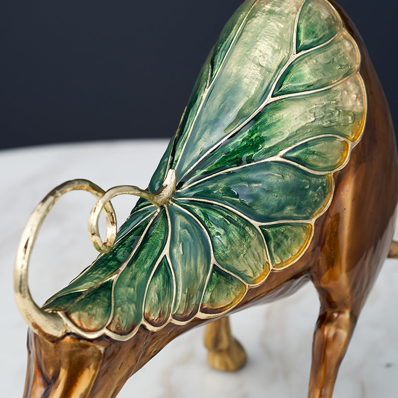 Nature-Born Bronze Bull Ornament