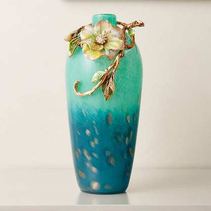 Emerald Tide "Spring Whisper" Art Vase