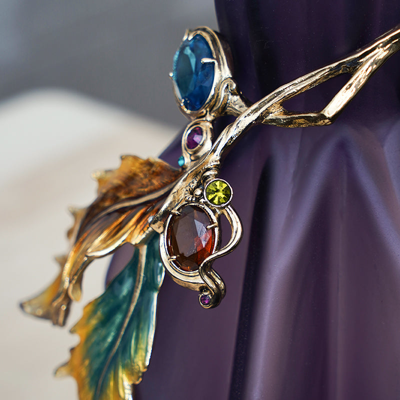 Amethyst Prism Glass Vase