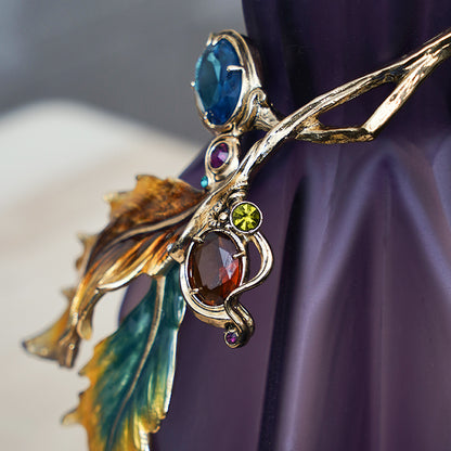 Amethyst Prism Glass Vase