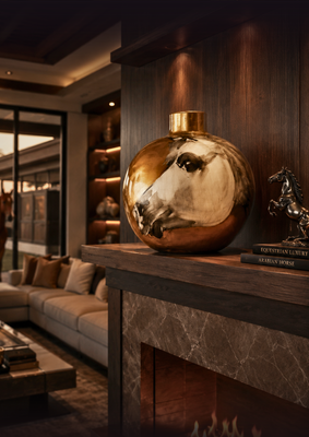 Equestrian Heritage Ceramic Vase