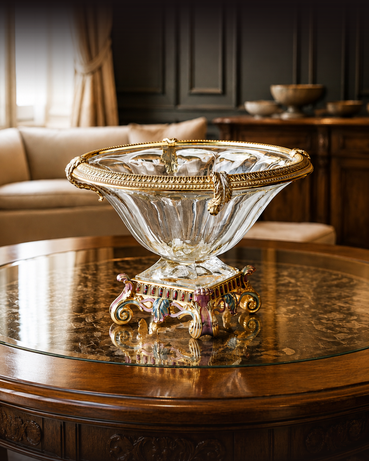 Imperial Orchard Crystal Bowl