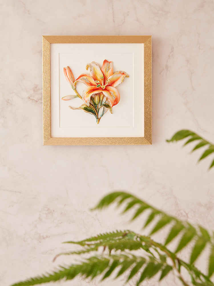 زهرة أبدية زنبق مذهب