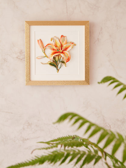 زهرة أبدية زنبق مذهب