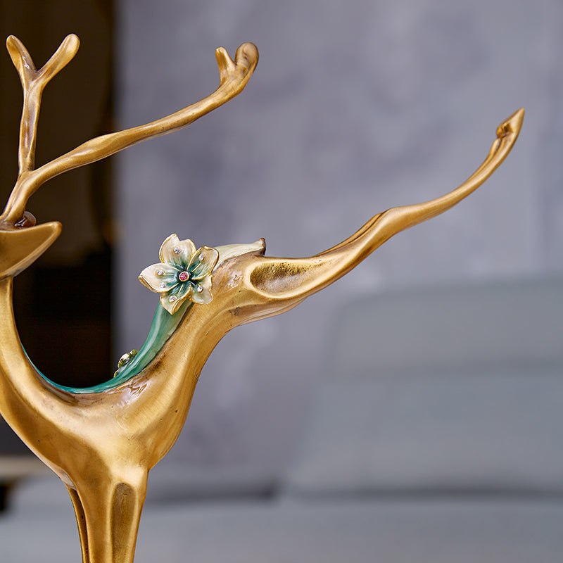 Golden Stag Majesty Figurine
