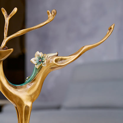 Golden Stag Majesty Figurine