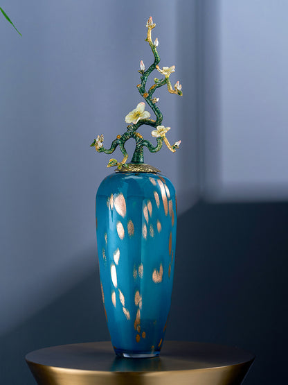 مزهرية زجاجية من نوع "فرع الزهر" من مجموعة "أزور راديانس"