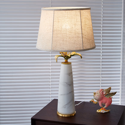 Carrara Floral Gold Accent Lamp