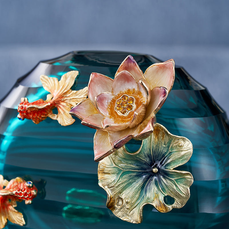 Teal Songbird Lotus Sanctuary