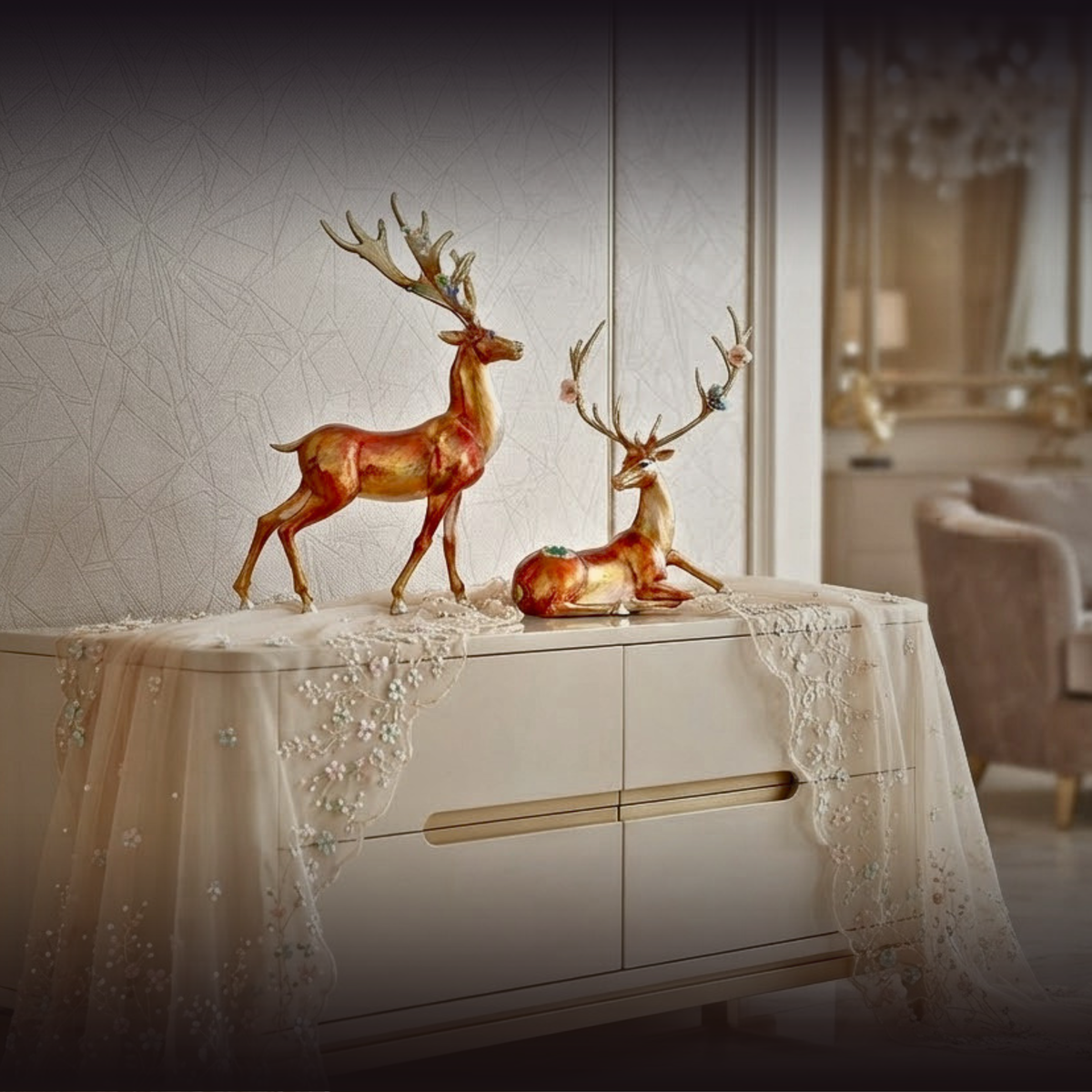 Gilded Blossom Antler Majesty