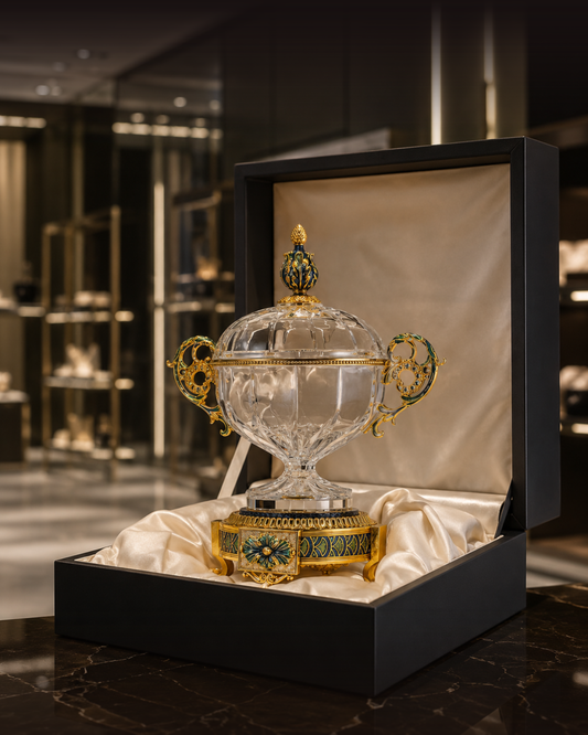 Emerald Majesty Filigree Jar
