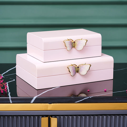 Blush Butterfly Jewelry Box