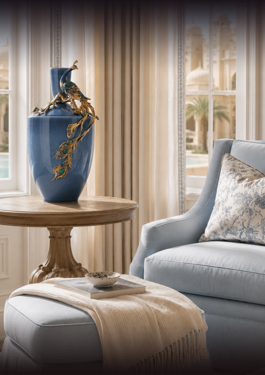 Whispers of Sapphire Vase