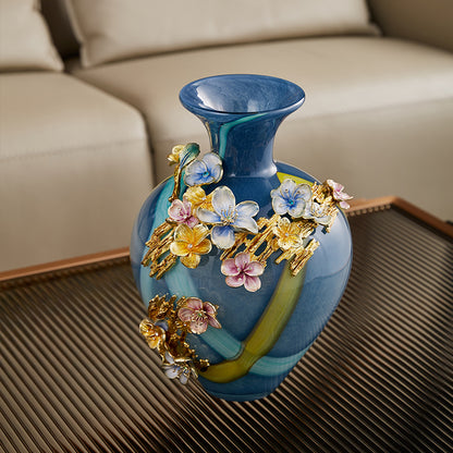 Azure Gardens "Meadow Muse" Art Vase