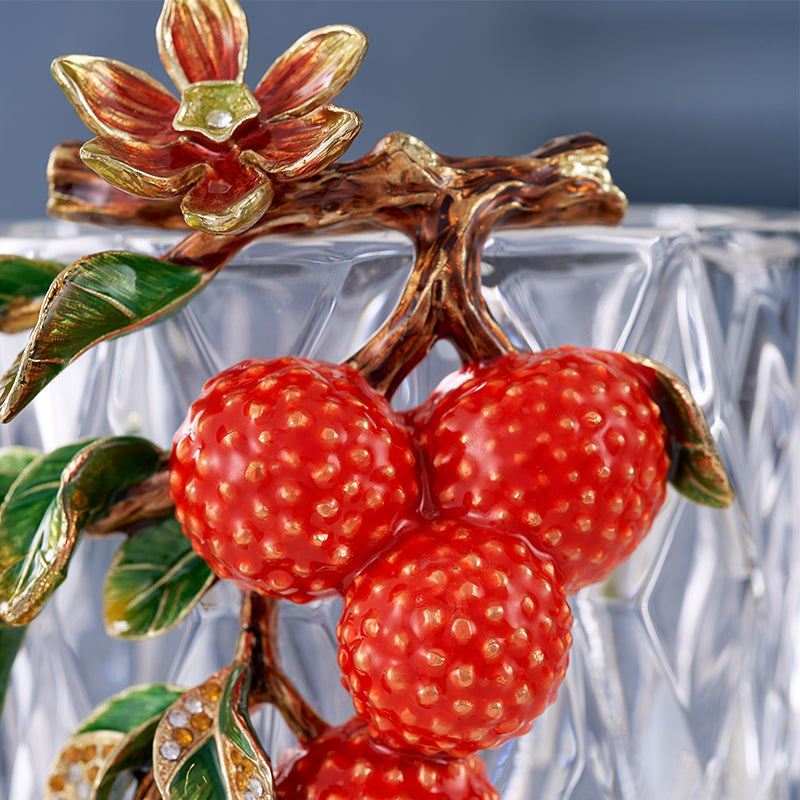 Imperial Lychee Harvest Crystal Vase