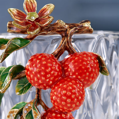 Imperial Lychee Harvest Crystal Vase