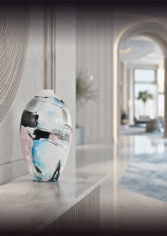 Abstract Horizon Ceramic Vase