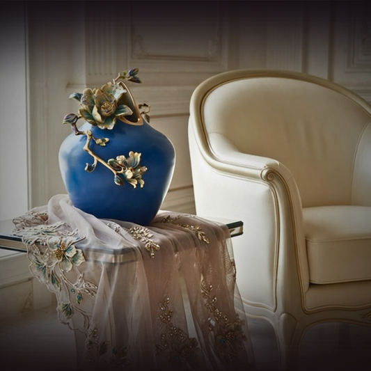 Celestial Azure Majesty Vase