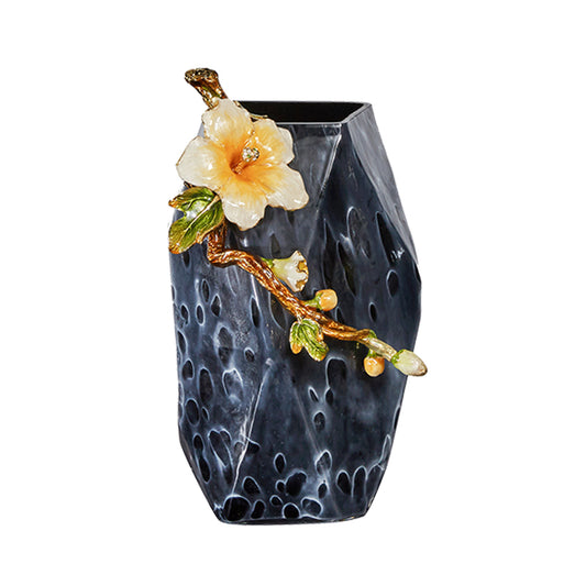 Midnight Waves Glass Vase