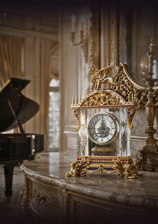 Majestic Winged Clock