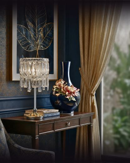 The "Celestial" Bloom Enamel Vase