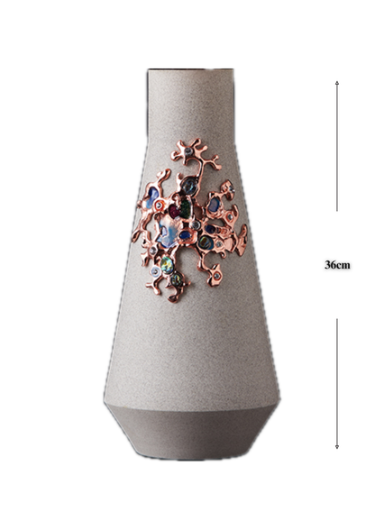 Dove Gray Ceramic Vase