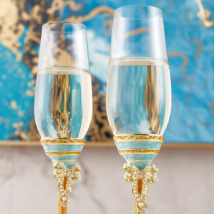 Azure Bow Pearl Flutes