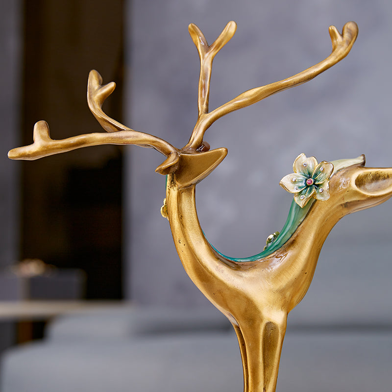 Golden Stag Majesty Figurine