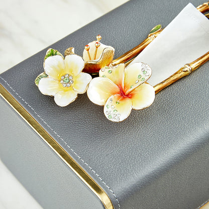 Charcoal Butterfly Whisper Tissue Box