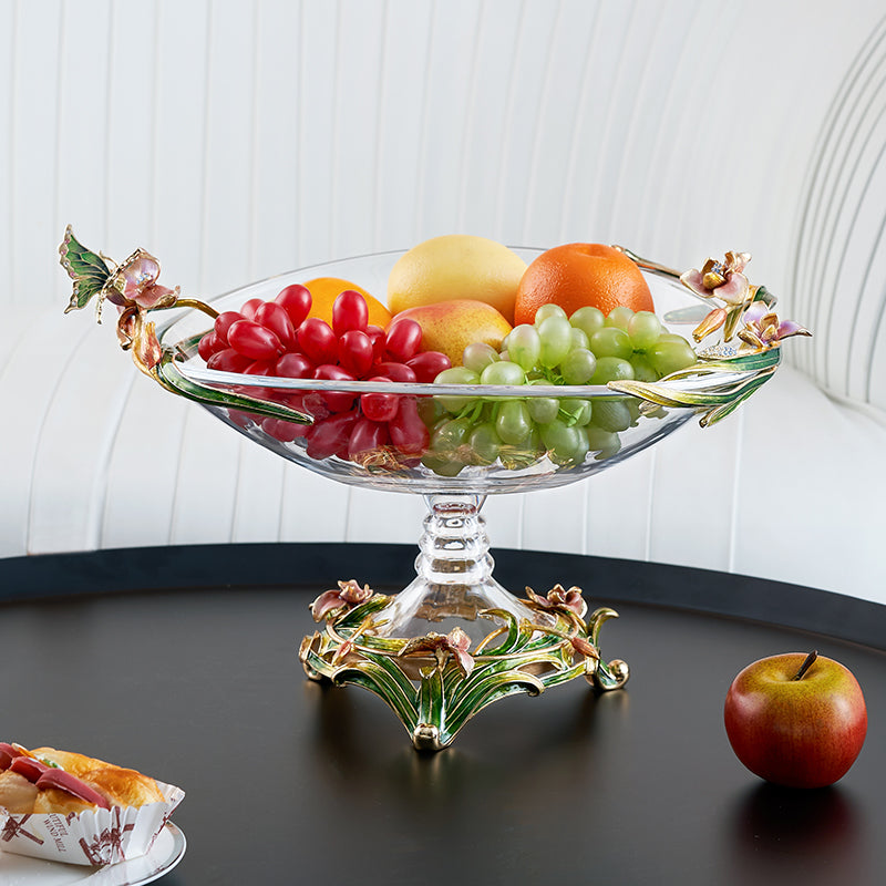 ملاذ كريستالي من زهرة الأوركيد الزرقاء