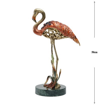 Gilded Flamingo Grace Artisan Sculpture
