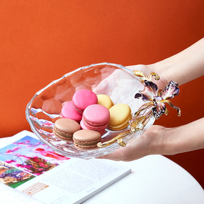 حوض على شكل قرص عسل من زهرة الأوركيد الجمشت