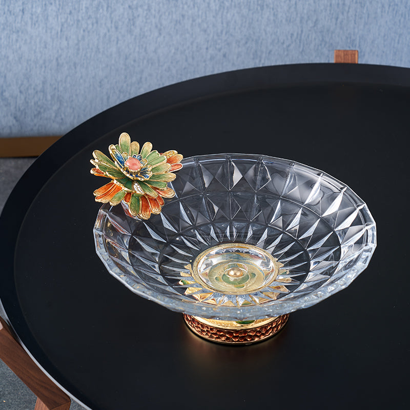 Gilded Bloom Crystal Basin