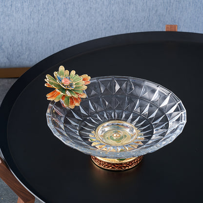 Gilded Bloom Crystal Basin