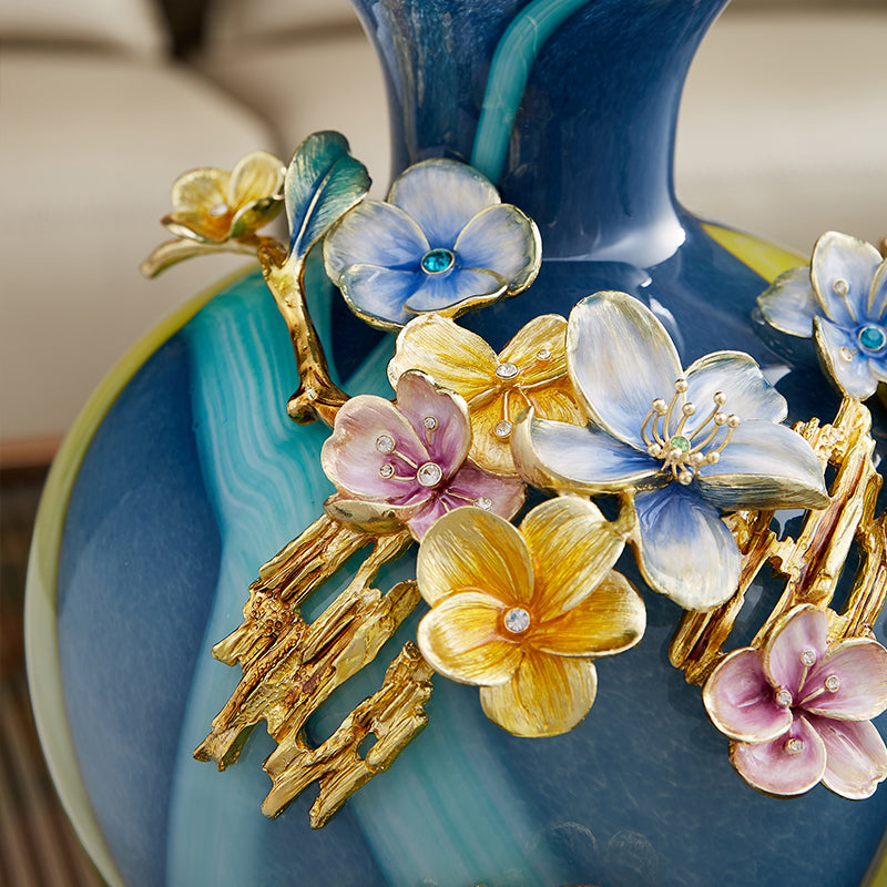 Azure Gardens "Meadow Muse" Art Vase