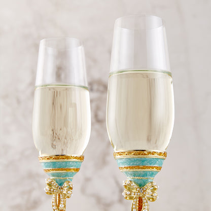 Azure Bow Pearl Flutes