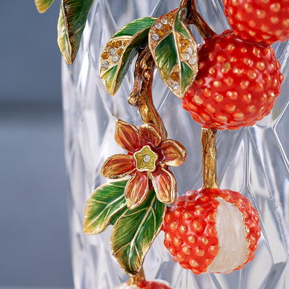 Imperial Lychee Harvest Crystal Vase