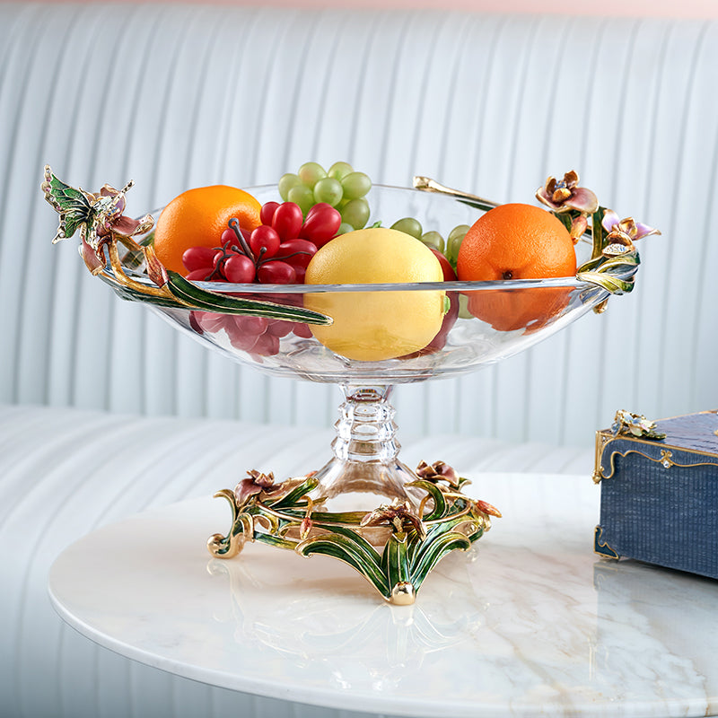 ملاذ كريستالي من زهرة الأوركيد الزرقاء