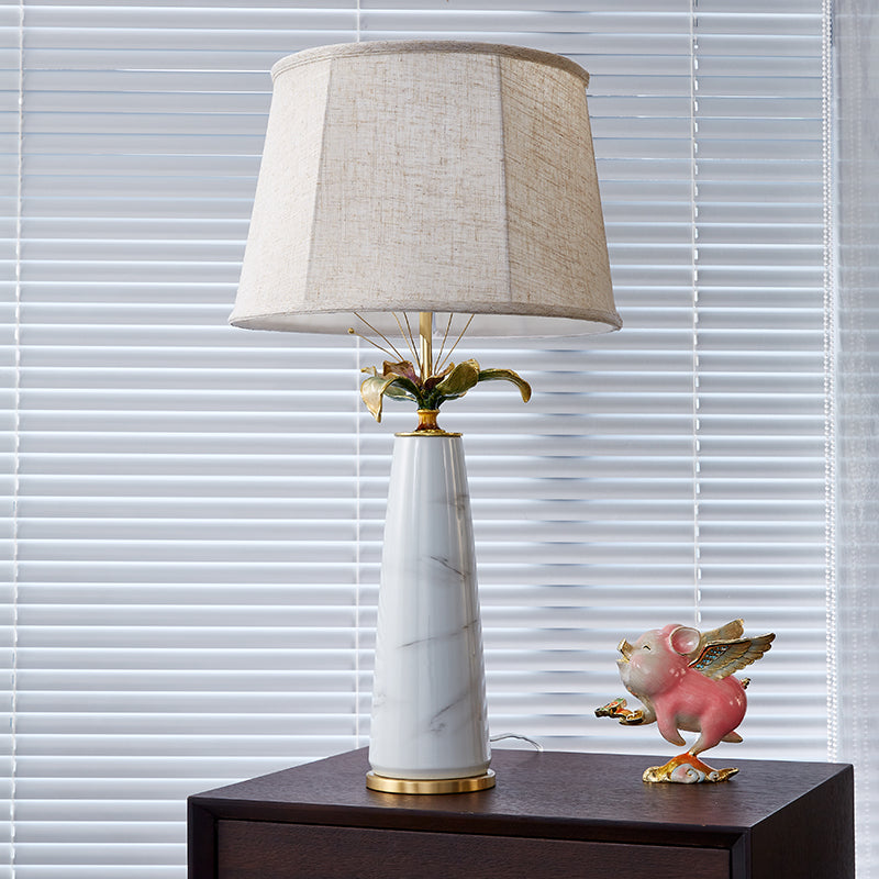 Carrara Floral Gold Accent Lamp
