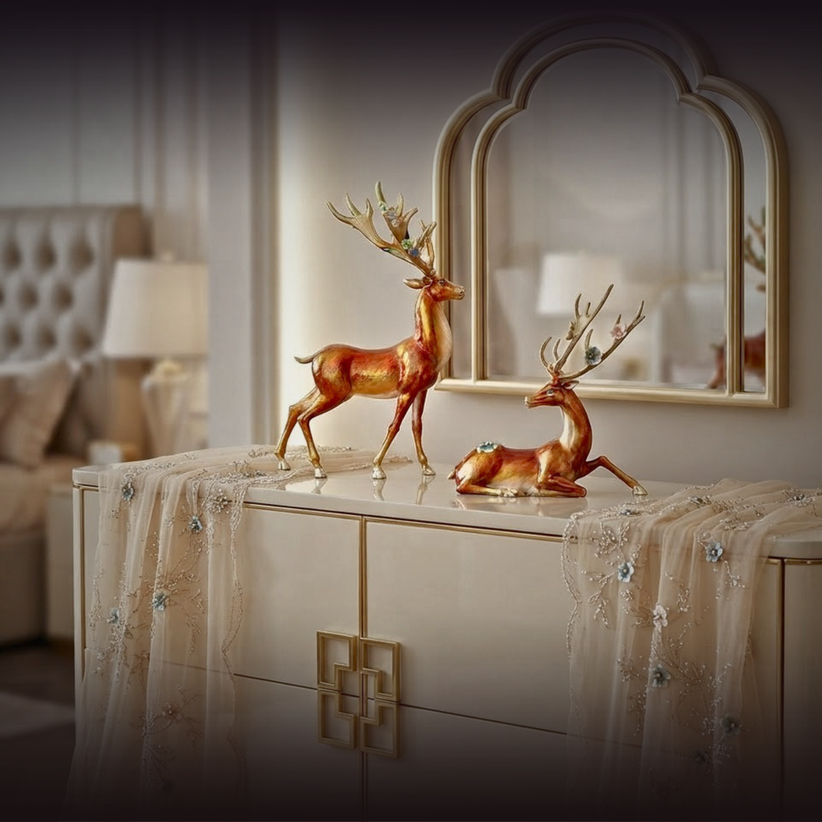 Gilded Blossom Antler Majesty