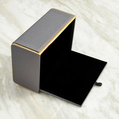 Charcoal Serenity Orchid Tissue Box